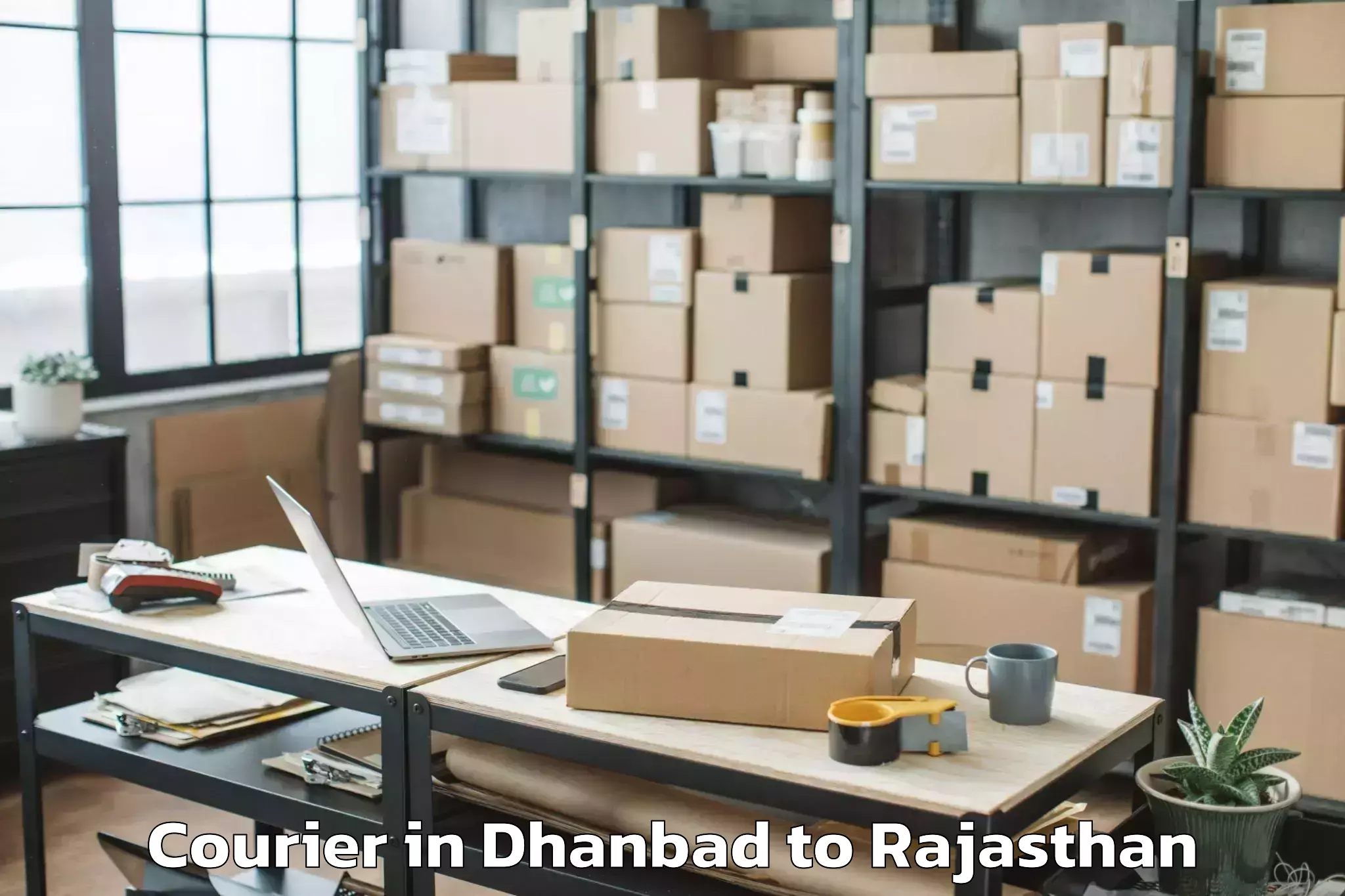 Easy Dhanbad to Parbatsar Courier Booking